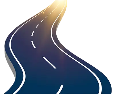 blue road